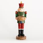 SOLDIER, RED-GREEN, CANDLE HOLDER, 1 SPACE FOR TEA LIGHT, 27cm