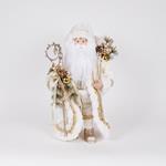 SANTA WITH WHITE FUR CAPE, 46cm