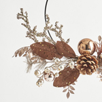 LITTLE WREATH, WITH BROWN LEAVES, 40cm