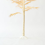 BROAD LEAVE TREE WITH GOLD LEAVES 1,8m, ADAPTOR, 140 MINI LED WARM WHITE, LEAD WIRE 3m, IP44