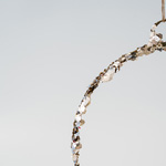 HANGING WIRE RING WITH GLITTER, 30cm