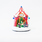 CIRCUS CHRISTMAS SCENE, 10 LED, WITH ADAPTOR, WITH MUSIC AND MOVEMENT, 21,5x21x24,5cm