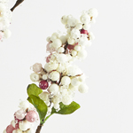 TWIG, WITH PINK AND WHITE FLOWERS, 82cm