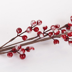 BRANCH WITH RED SNOWY BERRIES, 166cm