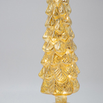 ILLUMINATED TREE, CHAMPAGNE, ROTATING, 9.8x9.8x39cm