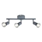 SPOT MOVABLE 3LIGHTS METALLIC Max 7W 3XGU10 300X80X125mm GREY ARTE ILLUMINA VORRAS