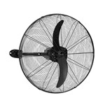 METAL INDUSTRIAL WALL FAN BLACK WITH CONTROL Φ66 115W DC MOTOR