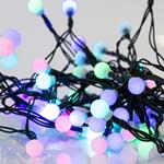 LINE, 40 LED 5mm, MILKY BALLS 1,20cm, STEADY ADAPTOR 4,5V, GREEN WIRE, MULTI COLORS LED PER 10cm, LEAD WIRE 3m, IP44