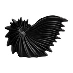 ΒΑΖΟ ΚΕΡΑΜΙΚΟ ΜΑΥΡΟ 25.1x1.8x16cm