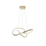 PENDANT LIGHT FIXTURES ALUMINIUM LED 30W 3000Κ 2000Lm Φ60mm GOLD ARTE ILLUMINA SATURN