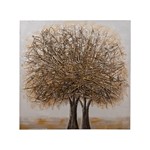 CANVAS WALL ART 2 TREES BROWN-BEIGE-ORANGE 82x4.5X82cm