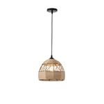 PENDANT LIGHT FIXTURES ROPE-METAL Ε27 MAX 15W 250X250X1290mm BLACK-KHAKI ARTE ILLUMINA HELIOS