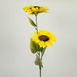 FLOWER/BRANCH, SUNFLOWERS, YELLOW, 90cm