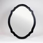 MIRROR, WOODEN-MDF, BLACK, 60.3x3.8x76 cm