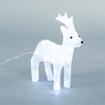 ACRYLIC DEER, 4,5V, 35 WHITE LED, WITH ADAPTOR, LEAD WIRE 500cm, 32,5x11x35cm, IP44