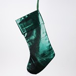 SOCK, METALLIC, GREEN, 49cm