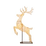 ΦΩΤΙΖΟΜΕΝΟ ΕΛΑΦΙ ΜΕ ΒΑΣΗ 150x50x270cm, 8300 MINI LED, ΜΕΤΑΣΧΗΜΑΤΙΣΤΗ, TIMER, ΜΠΡΟΝΖΕ ΧΑΛΚΙΝΟ ΚΑΛΩΔΙΟ, ΜΠΡΟΝΖΕ ΜΕΤΑΛΛΙΚΟΣ ΣKEΛETOΣ, ΘEPMO ΛEYKO LED & ΘEPMO ΛΕΥΚΟ FLASH LED, ΠΡΟΕΚΤΑΣΗ ΠΑΡΟΧΗΣ 5m, IP44
