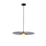 PENDANT LIGHT FIXTURES METAL-FABRIC G9 MAX 10W 480X1000mm GREY ARTE ILLUMINA PIRUETTE