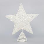 TOP TREE, WHITE WITH THREAD AND SEQUINS, 25,4cm