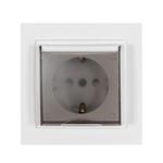 DESPINA CHILDPROOF SOCKET OUTLET EARTHED SCREW TYPE WITH COVER WHITE