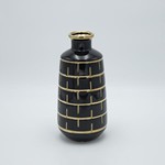 ΒΑΖΟ ΚΕΡΑΜΙΚΟ ΜΑΥΡΟ - ΧΡΥΣΟ 20x7x12.5cm