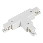 CONJUCTION RAIL RIGHT/1 4 LINES TYPE "T" WITH POWER SUPPLY WHITE