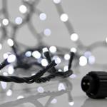 ΣΕΙΡΑ, 100 LED 3mm, 31V ΜΕΤΑΣΧΗΜΑΤΙΣΤΗ, 4 ΕΠΕΚΤΑΣΕΙΣ ΕΩΣ 3 ΣΕΤ, ΠΡΑΣΙΝΟ PVC ΚΑΛΩΔΙΟ, ΛΕΥΚΟ LED ANA 5cm, ΠΡΟΕΚΤΑΣΗ ΠΑΡΟΧΗΣ 3m, ΙΡ44