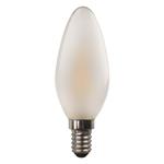 LED LAMP C37 CROSSED FILAMENT 4.5W E14 6500K 220-240V FROST