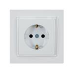 DESPINA CHILDPROOF SOCKET OUTLET EARTHED SCREW TYPE WHITE