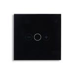 DIMMER SWITCH BLACK GLASS PANEL + METAL FRAME