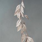 BRANCH, WITH PINK GLITTER LEAVES, 180cm