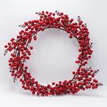 ΣΤΕΦΑΝΙ ΜΕ ΚΟΚΚΙΝΑ BERRIES, 50cm