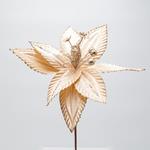 FLOWER, CHAMPAGNE WITH DISCREET GLITTER LINE, 30x20cm