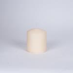 DECORATIVE CANDLE ECRU WITH VANILLA SCENT 7x8cm.