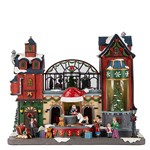 ΚΑΤΑΣΤΗΜΑ ΠΑΙΧΝΙΔΙΩΝ ΜΕ ΘΕΡΜΟΚΗΠΙΟ ΔΕΝΤΡΩΝ, ΜΕ ΜΟΥΣΙΚΗ ΚΑΙ ΚΙΝΗΣΗ, ΜΕ ΜΕΤΑΣΧΗΜΑΤΙΣΤΗ, 48.5x27x39cm