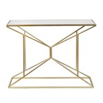 ΚΟΝΣΟΛΑ ΜΕΤΑΛΛΙΚΗ ΧΡΥΣΗ 101.5x35.5x76cm