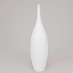 VASE, POLYRESIN, WHITE, 27.5x27.5x101cm