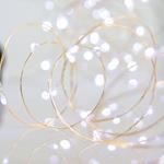ΣΕΙΡΑ, 50 MINI LED, ΜΠΑΤΑΡΙΑΣ, 3xAA, ΠΡΟΕΚΤΑΣΗ ΠΑΡΟΧΗΣ 10cm, ΑΣΗΜΙ ΧΑΛΚΟΣ, ΛΕΥΚΟ LED, ΑΝΑ 10cm, IP20