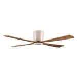 DECORATIVE FAN LIGHT WOODEN COLOR, 4 BLADES, WITH CONTROL Φ122 58W DC MOTOR