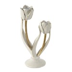 ΛΟΥΛΟΥΔΙΑ ΠΟΛΥΡΕΖΙΝ ΥΠΟΛΕΥΚΑ - ΧΡΥΣΑ 12.5x8.5x25cm