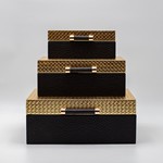 S/3 DECORATIVE BOX, WOODEN, BEIGE, 30x21.5x12, 25x16.5x10, 20x11.5x8cm