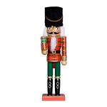 NUTCRACKER, RED-GREEN, WITH GIFTS, 30cm