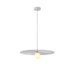 PENDANT LIGHT FIXTURES METAL-FABRIC G9 MAX 10W 480X1000mm WHITE ARTE ILLUMINA PIRUETTE