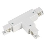 CONJUCTION RAIL RIGHT/2 4 LINES TYPE "T" WITH POWER SUPPLY WHITE