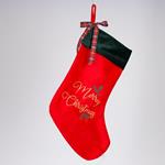 SOCK, RED VELVET, 25x40cm