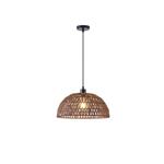 PENDANT LIGHT  FIXTURES RATTAN 1XE27 MAX 15W 390Χ1270mm ΒROWN ARTE ILLUMINA VENTO