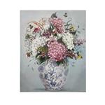 CANVAS PICTURE, VASE WITH FLOWERS, MULTICOLOR, 80x100x3cm