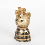 ΓΑΤΑ ΜΑΥΡΗ - ΧΡΥΣΗ 10.5x9x18cm