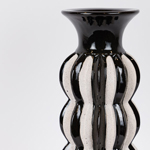 ΚΗΡΟΠΗΓΙΟ ΚΕΡΑΜΙΚΟ ΜΑΥΡΟ-ΛΕΥΚΟ 13x13x39.5cm