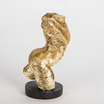 DECORATIVE SCULPTURE, BODY, GOLD, 9x9x15.5cm
